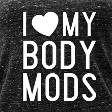 Load image into Gallery viewer, I Love My Body Mods Black Gray Cosmic Twist Back Tank Top