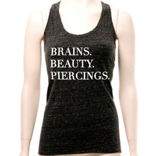 Load image into Gallery viewer, Brains Beauty & Piercings Cosmic Twist Back Tank Top