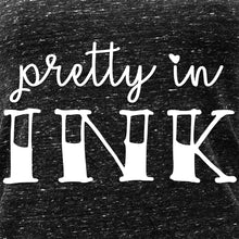 Load image into Gallery viewer, Pretty in Ink Black Gray Cosmic Twist Back Tank Top