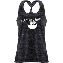 将图片加载到图库查看器,Nacho Bae Black Gray Cosmic Twist Back Tank Top