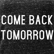 将图片加载到图库查看器,Come Back Tomorrow Black Gray Cosmic Twist Back Tank Top