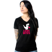 Load image into Gallery viewer, Love Bites Tapered V-Neck Tee Shirt