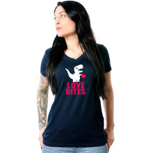 Load image into Gallery viewer, Love Bites Tapered V-Neck Tee Shirt