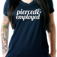 Load image into Gallery viewer, Pierced & Employed Tapered V-Neck Tee Shirt