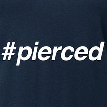 Load image into Gallery viewer, hashtag pierced Black Tapered V-Neck Tee Shirt