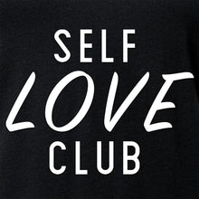 将图片加载到图库查看器,Self Love Club Black Tapered V-Neck Tee Shirt