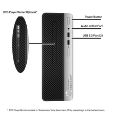 将图片加载到图库查看器,HP ProDesk 400 G6 – 4.70 GHz – 2 TB SSD – Black - with HDMI & VGA Adapters