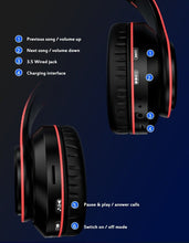 将图片加载到图库查看器,The Perfect Part Super Bass Bluetooth Headphones LED Light