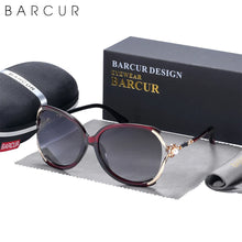 将图片加载到图库查看器,BARCUR Sunglasses Trendy Butterfly Design Fashion Women Sunglasses Polarized Lens Ladies Sun Glasses UV400 Protection for Hot Summer Days