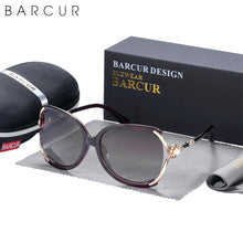 将图片加载到图库查看器,BARCUR Sunglasses Trendy Butterfly Design Fashion Women Sunglasses Polarized Lens Ladies Sun Glasses UV400 Protection for Hot Summer Days