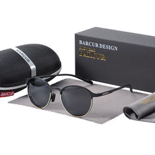 将图片加载到图库查看器,BARCUR Trendy Sunglasses Women’s Polarized Round Frame – Timeless Fashionable Sun Glasses for Driving Casual Wear – UV400 Protection Anti-Reflective Lenses