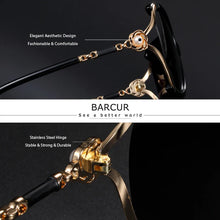 将图片加载到图库查看器,BARCUR Sunglasses Trendy Butterfly Design Fashion Women Sunglasses Polarized Lens Ladies Sun Glasses UV400 Protection for Hot Summer Days