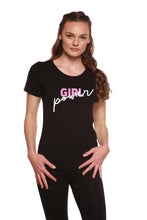 Load image into Gallery viewer, Girl Power Printed Women's Bamboo/Cotton Short Sleeve Scoop Neck T-Shirt