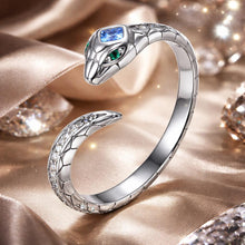 Load image into Gallery viewer, 925 Sterling Silver Oxidized Ring with Pavé Setting CZ for Women