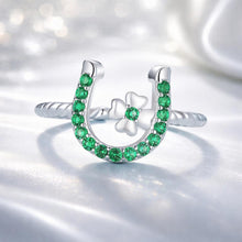 Load image into Gallery viewer, 925 Sterling Silver Plated Platinum CZ Ring for Women