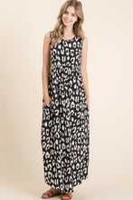 Load image into Gallery viewer, Leopard Maxi Dress with Pockets – Trendy Leopard Print Dress, Pocketed Maxi Dress, Shirred Waist Dress, Comfortable Leopard Dress, Stylish Maxi Dress, Chic Animal Print Dress, Casual Chic Maxi Dress
