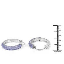 Load image into Gallery viewer, 3.06 Carat Genuine Tanzanite .925 Sterling Silver Earrings
