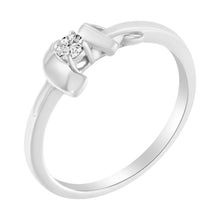Load image into Gallery viewer, 10K White Gold Diamond Promise Ring (1/10 Cttw, H-I Color, SI2-I1 Clarity) - Size 6