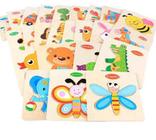 将图片加载到图库查看器,Baby Toys Wooden 3D Puzzle Cartoon Animal Intelligence Kids Educational Brain Teaser Children Tangram Shapes Learning
