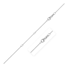 将图片加载到图库查看器,Double Extendable Cable Chain in 14k White Gold (0.85mm)