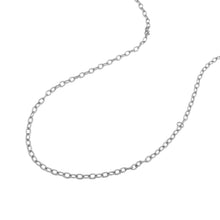 Load image into Gallery viewer, 2.5mm 14k White Gold Pendant Chain with Textured Links
