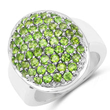 Load image into Gallery viewer, 2.17 Carat Genuine Chrome Diopside .925 Sterling Silver Ring