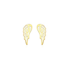 Load image into Gallery viewer, 14k Yellow Gold Polished Wing Post Earrings