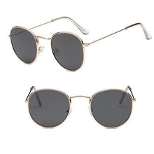 Load image into Gallery viewer, Leon Elegant Unisex Woman and Man Classic Round Sunglasses Designer Glasses Lady Round Luxury Retro Sunglasses With Vintage Mirror Oculos De Sol Gafas