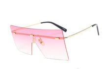 Load image into Gallery viewer, Oversized Luxury Graduent Elegnat Woman and Lady Sunglasses In Retro Vintage Modern Style Sunglasses Rimless Eyewear oculos de sol SUnglasses With UV400Protection