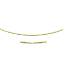 Load image into Gallery viewer, 14k Yellow Gold Necklace in a Round Omega Chain Style