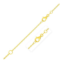 Load image into Gallery viewer, Extendable Cable Chain in 14k Yellow Gold (1.5mm)