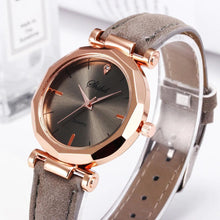 将图片加载到图库查看器,Women Watch Rhinestone Fashion Exquisite Women Leather Casual Watch Luxury Analog Quartz Crystal Wristwatch Bracelet Watch For Women and Girls