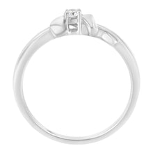 Load image into Gallery viewer, 10K White Gold Diamond Promise Ring (1/10 Cttw, H-I Color, SI2-I1 Clarity) - Size 6