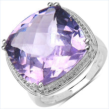 Load image into Gallery viewer, 11.93 Carat Genuine Amethyst .925 Sterling Silver Ring
