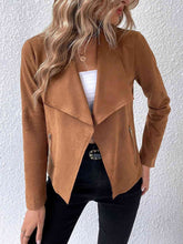 Load image into Gallery viewer, Classic Minimalist Collared Long Sleeve Jacket for Women β Minimalist & Lightweight Everyday Outerwear