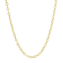 Load image into Gallery viewer, 2.5mm 14k Yellow Gold Pendant Chain with Textured Links