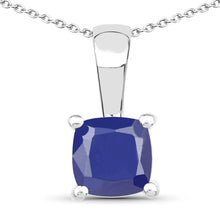 Load image into Gallery viewer, 1.80 Carat Genuine Emerald, Glass Filled Ruby & Glass Filled Sapphire .925 Sterling Silver Pendant