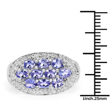 Load image into Gallery viewer, 1.70 Carat Genuine Tanzanite .925 Sterling Silver Ring