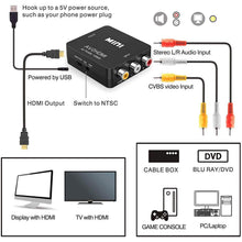 Load image into Gallery viewer, ABLEWE 1080P Mini RCA Composite CVBS Video Audio Converter Adapter