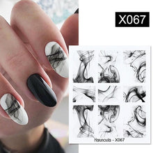 Load image into Gallery viewer, Abstract Lady Face Water Decals Fruit Flower Summer Leopard Alphabet Leaves Nail Stickers Water Black Leaf Sliders Marble Nail Art Stickers Water Transfer Nail Decals Full Wraps Gradient Acrylic Nail Kits for Women Manicure Decoration