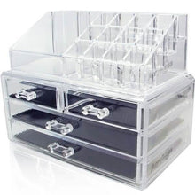 Load image into Gallery viewer, 2-Pack: Acrylic Makeup Organizer Cosmetic Jewelry Display Box