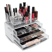 Load image into Gallery viewer, 2-Pack: Acrylic Makeup Organizer Cosmetic Jewelry Display Box