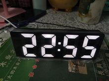 Load image into Gallery viewer, Acrylic/Mirror Alarm Clock LED Digital Clock Voice Control Snooze Time Temperature Display Night Mode Digital Alarm Clock, LED Bedside Clock with 6-Level Brightness Dual Alarm Adjustable Volume with 3 Alarm Sound Alarm Clock for Bedroom Office