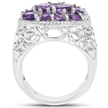 Load image into Gallery viewer, 2.64 Carat Genuine Amethyst .925 Sterling Silver Ring