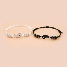 Load image into Gallery viewer, Adjustable Couple Bracelet For Friendship Relationship Girlfriend Best Charm Bracelets Rope Cord Bracelet Set Bangle For Couple Matching Puzzle Pendant Bracelet