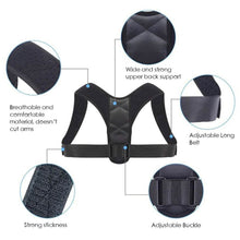 将图片加载到图库查看器,Adjustable Posture Clavicle Support Corrector Back Shoulders Brace