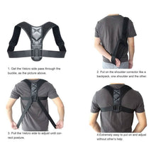 将图片加载到图库查看器,Adjustable Posture Clavicle Support Corrector Back Shoulders Brace