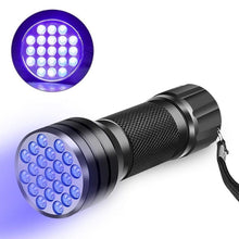 将图片加载到图库查看器,Adjustable Rechargeable UV Flashlight Black Light 21LED 12LED Handheld Portable Torch Light Ultraviolet Flashlight Detector Flashlight Torch For Bed Bug Dog Urine Pet Stains Matching With Pet Odor Eliminator
