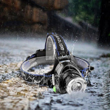 将图片加载到图库查看器,Adjustable Rechargeable Waterproof Brightest Zoomable LED Lightweight Hands Free Headlamp High Power For Adult Hunting Camping Running Hiking Riding Fishing Rechargeable T6 Chip Headlight