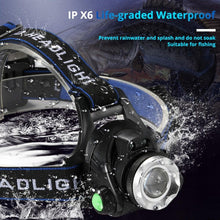 Load image into Gallery viewer, Adjustable USB Rechargeable IR Sensor Super Bright Headlight Battery For Long Working Time LED Headlamp Fishing Waterproof Head Light Lamp Perfect For Running Camping